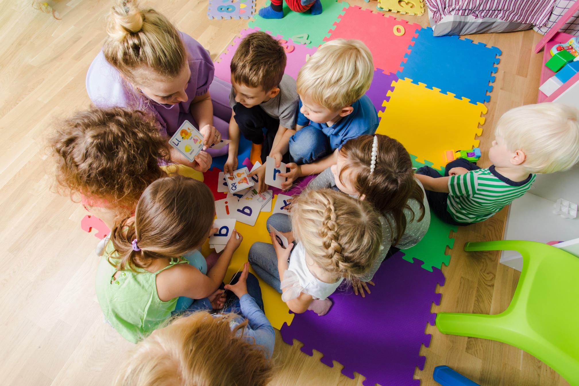 Children learning at Stepping Stones