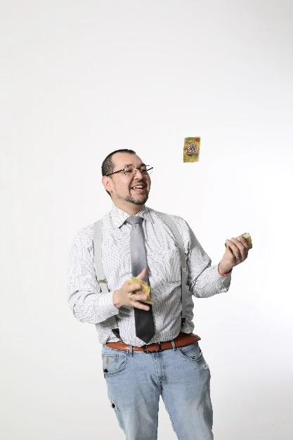 Man juggling